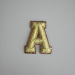 Varsity Glitter Patch - Lemon