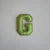 Varsity Glitter Patch - Matcha