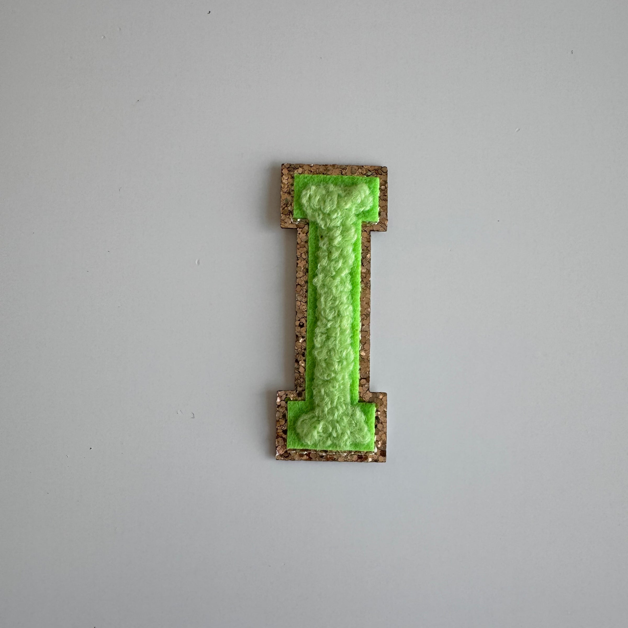 Varsity Glitter Patch - Matcha