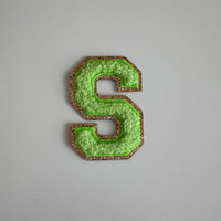 Varsity Glitter Patch - Matcha