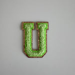 Varsity Glitter Patch - Matcha