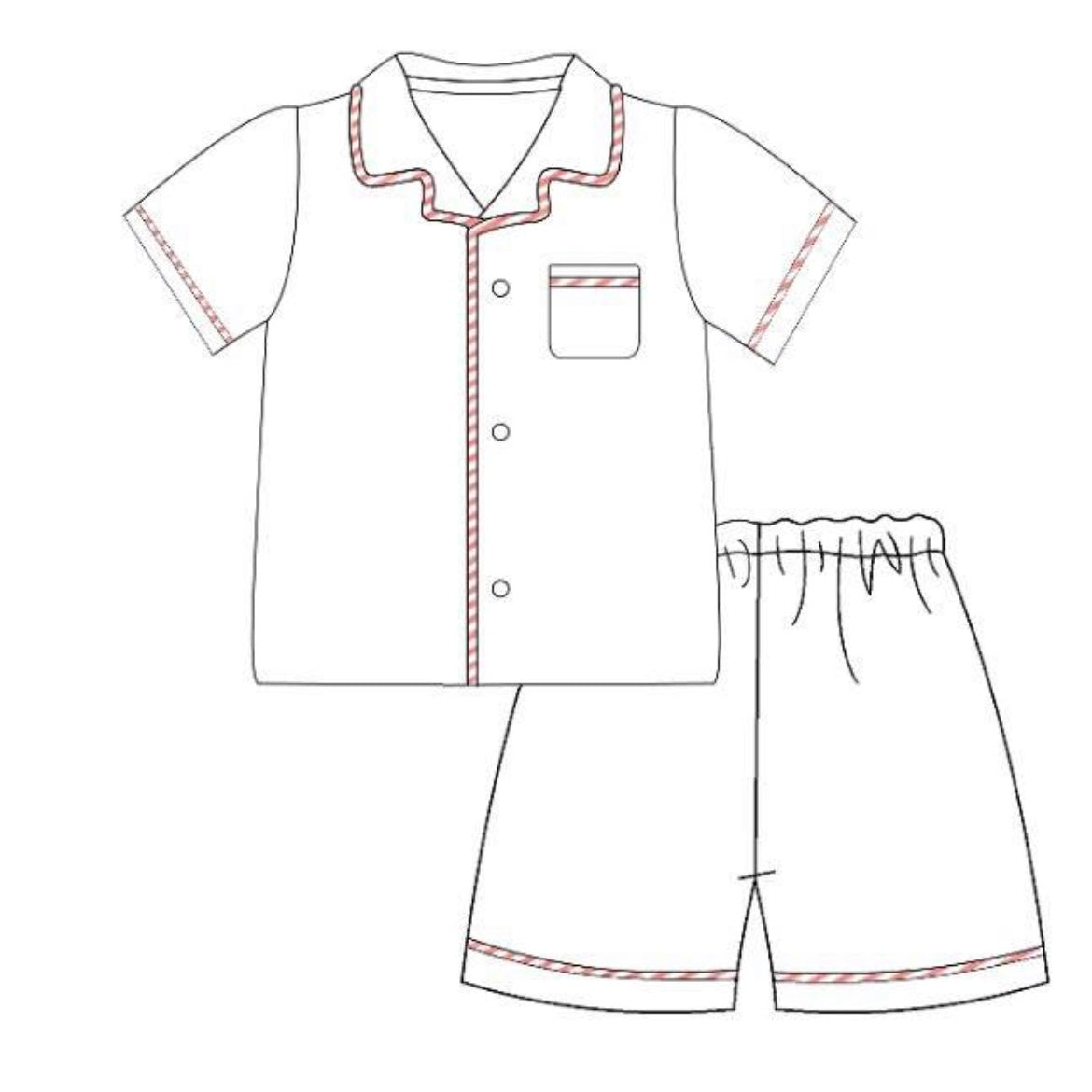 Ladies White Modal / Seerseecker PJs