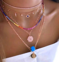 Rainbow Tennis Necklace & Bracelet