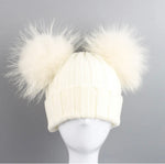 Double pom pom beanie