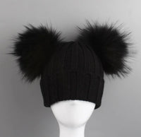 Double pom pom beanie