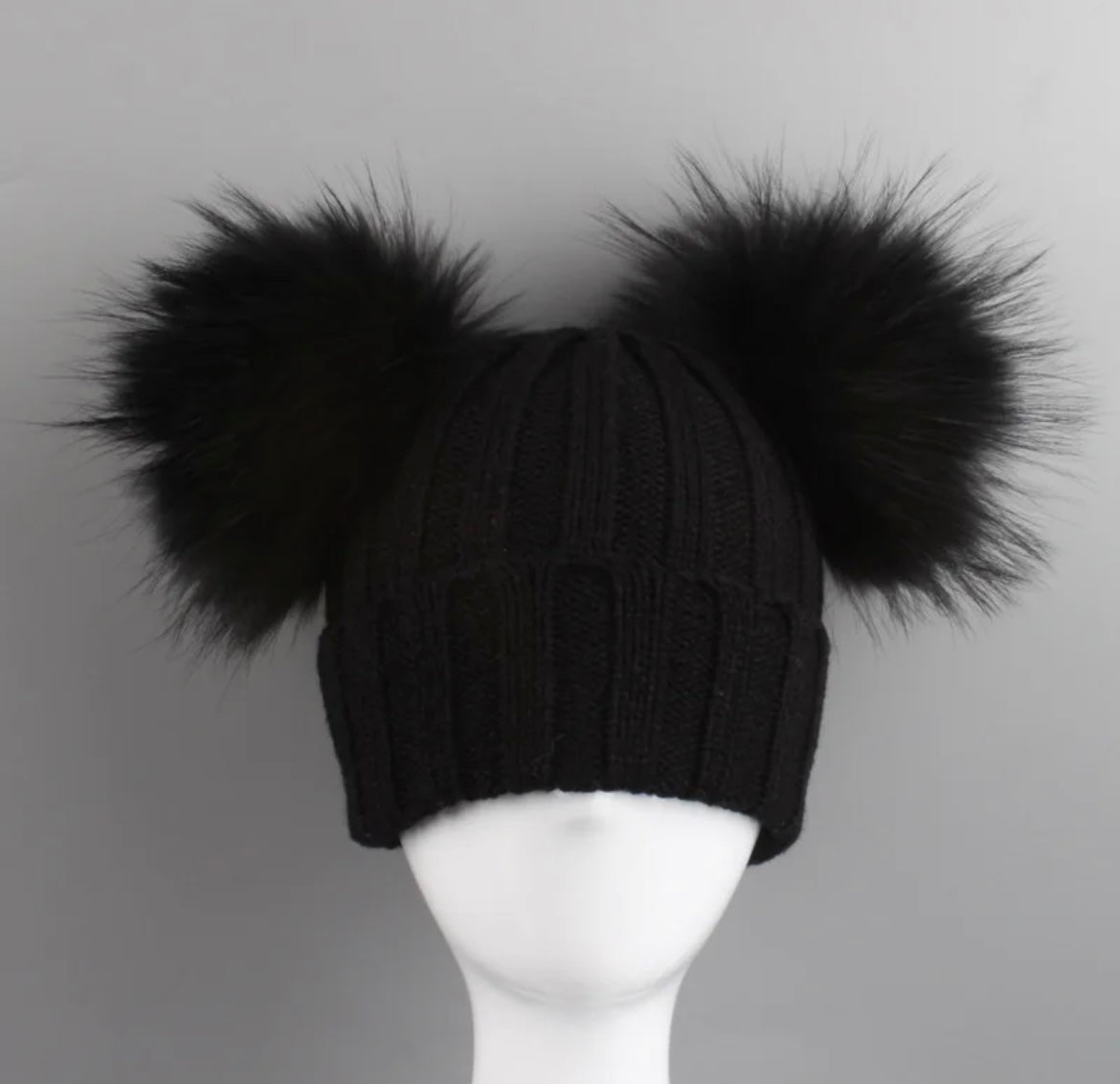 Double pom pom beanie