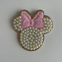 Varsity Glitter Patch - White