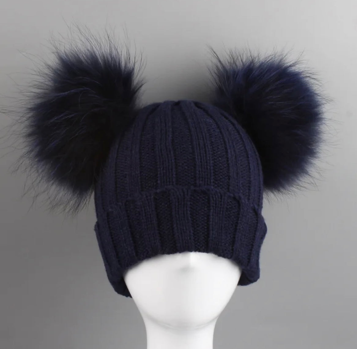 Double pom pom beanie