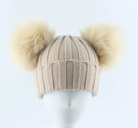 Double pom pom beanie