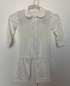 Ivory Velour Boys Pyjamas