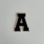 Varsity Glitter Patch - Black