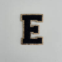 Varsity Glitter Patch - Black