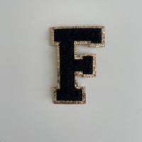 Varsity Glitter Patch - Black