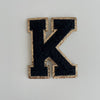 Varsity Glitter Patch - Black