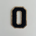 Varsity Glitter Patch - Black