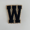 Varsity Glitter Patch - Black