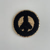 Varsity Glitter Patch - Black