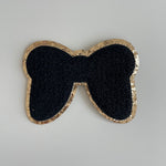 Varsity Glitter Patch - Black