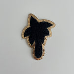 Varsity Glitter Patch - Black