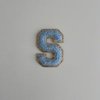 Varsity Glitter Patch - Blue