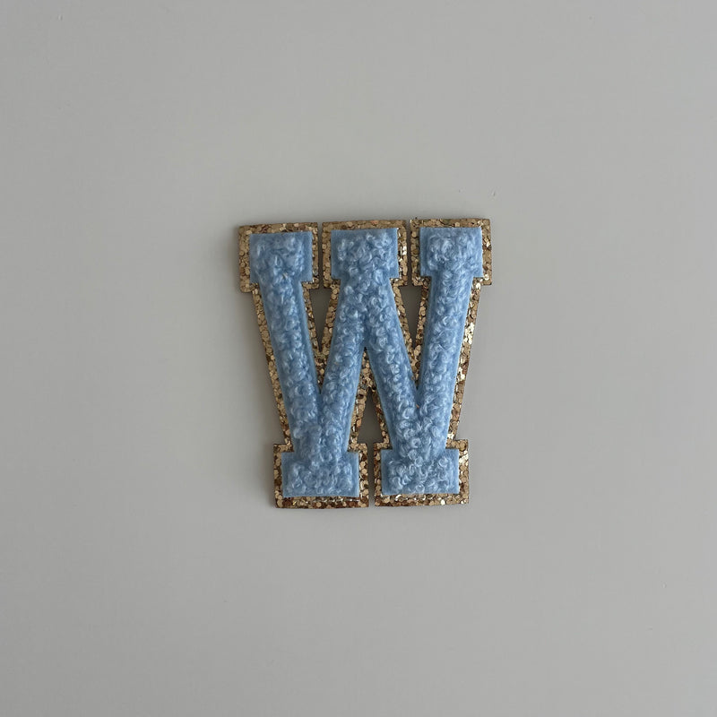 Varsity Glitter Patch - Blue