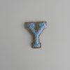 Varsity Glitter Patch - Blue