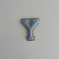 Varsity Glitter Patch - Blue