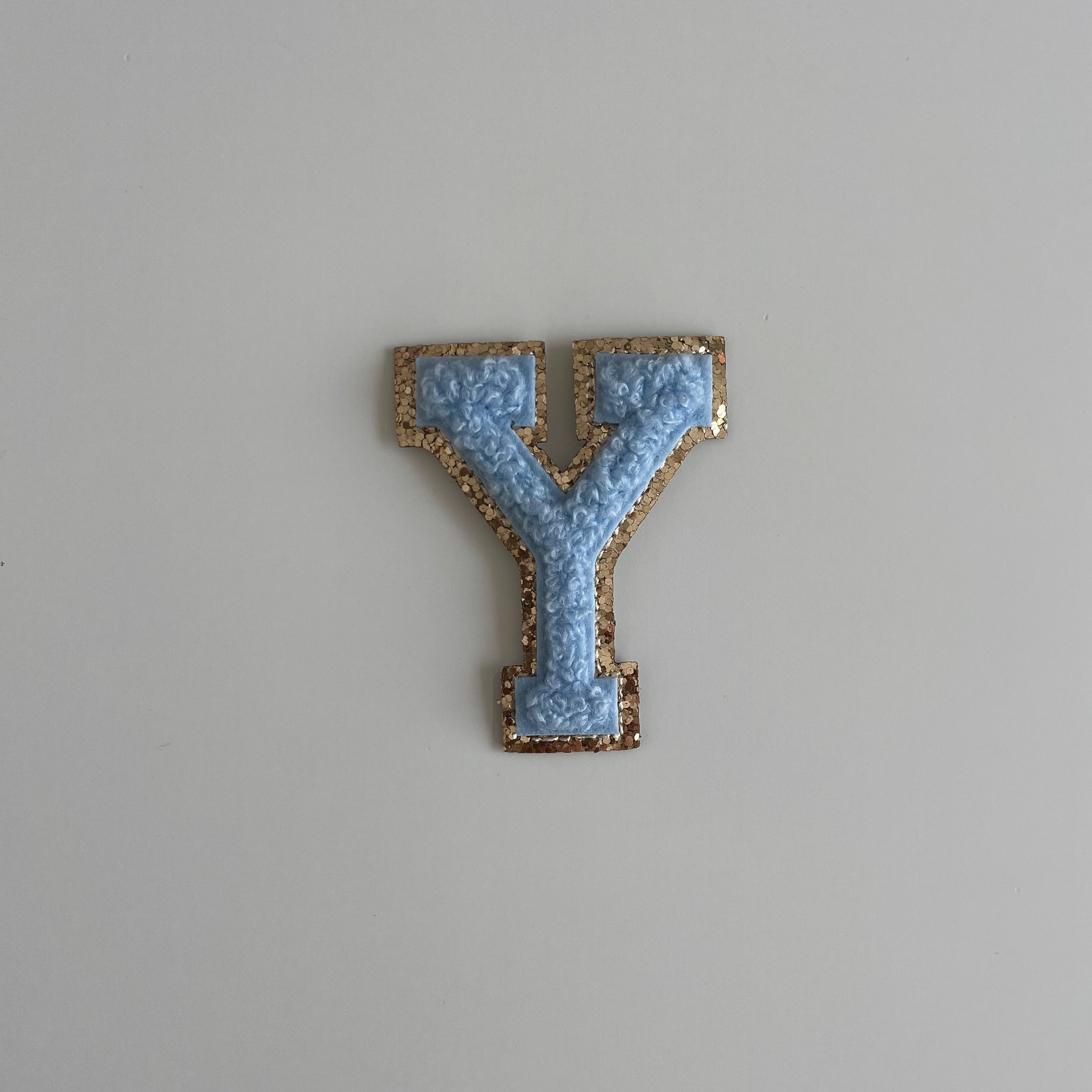 Varsity Glitter Patch - Blue