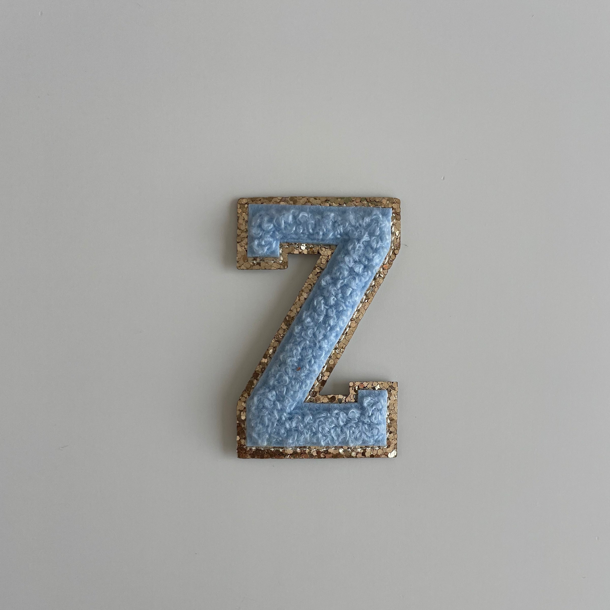 Varsity Glitter Patch - Blue