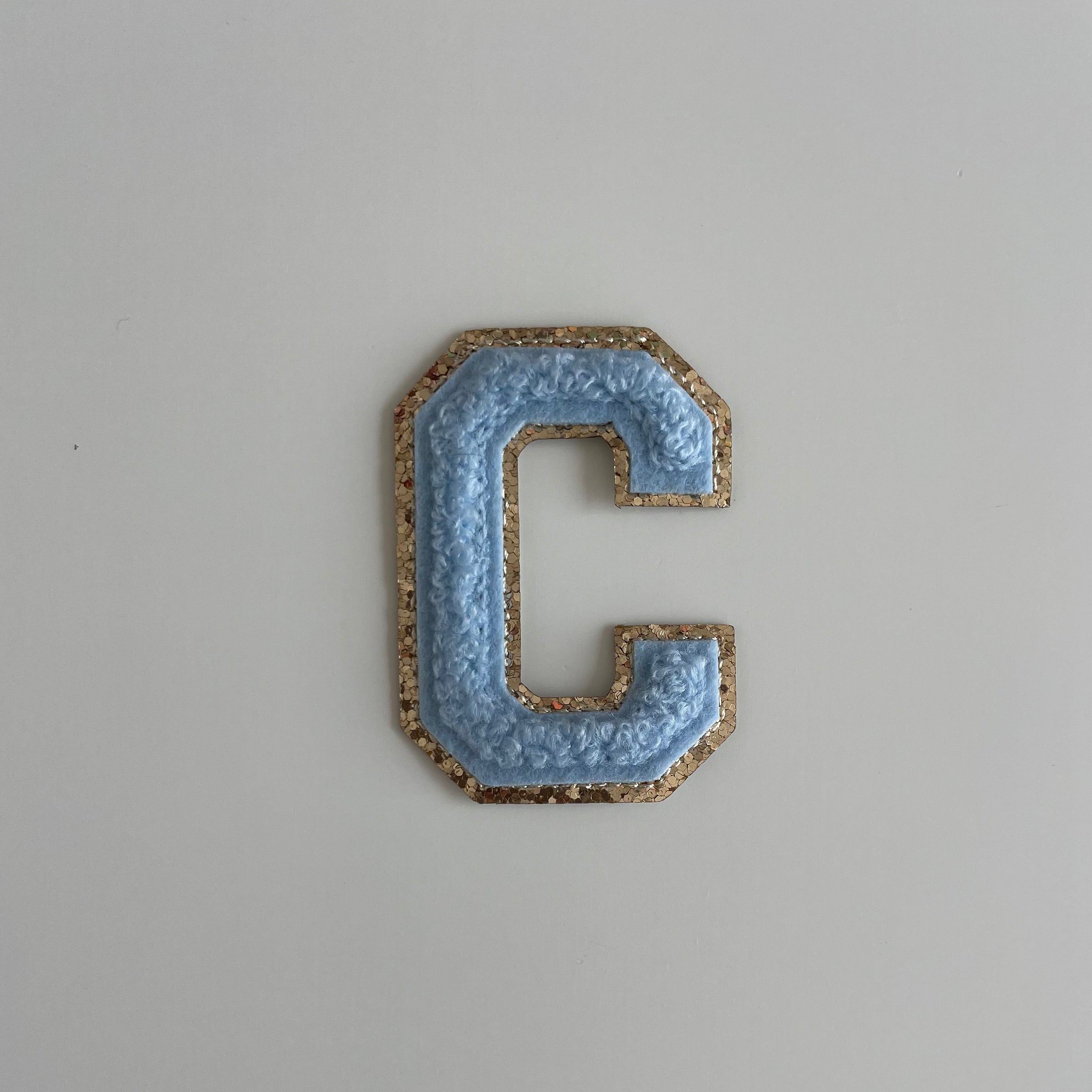 Varsity Glitter Patch - Blue