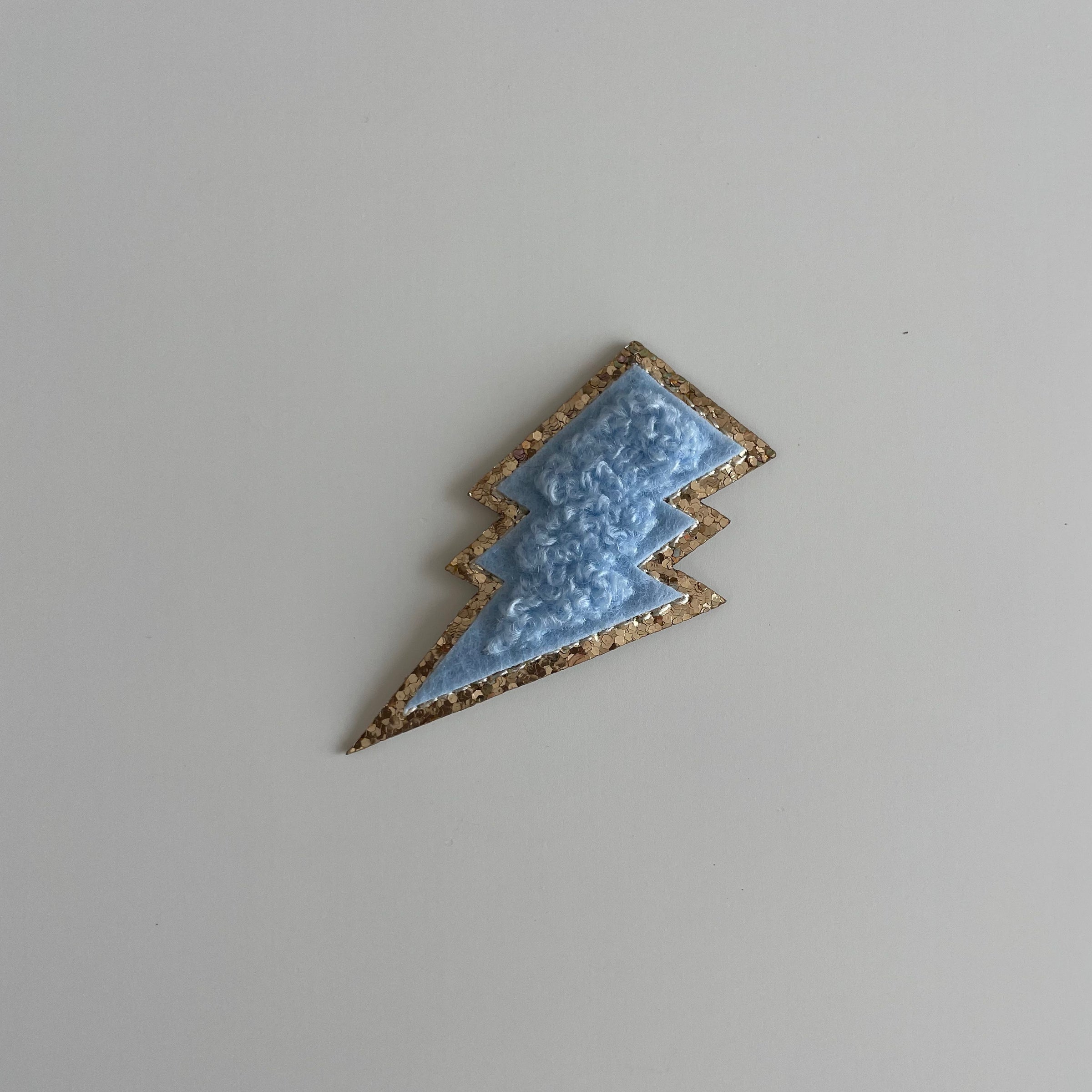 Varsity Glitter Patch - Blue