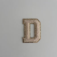 Varsity Glitter Patch - Nude