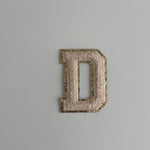 Varsity Glitter Patch - Nude