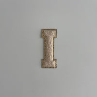 Varsity Glitter Patch - Nude