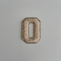 Varsity Glitter Patch - Nude