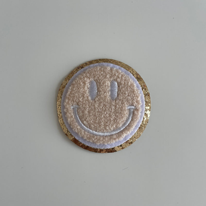 Varsity Glitter Patch - Nude