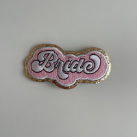 Varsity Glitter Patch - White