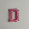 Varsity Glitter Patch - Pink