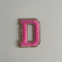 Varsity Glitter Patch - Pink