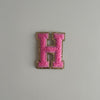 Varsity Glitter Patch - Pink