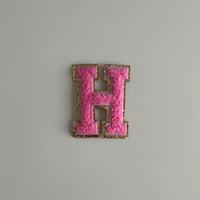 Varsity Glitter Patch - Pink