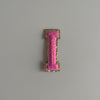 Varsity Glitter Patch - Pink