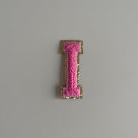 Varsity Glitter Patch - Pink