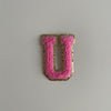 Varsity Glitter Patch - Pink