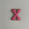 Varsity Glitter Patch - Pink