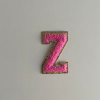 Varsity Glitter Patch - Pink