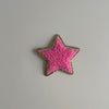 Varsity Glitter Patch - Pink