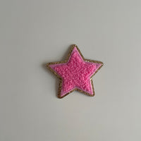 Varsity Glitter Patch - Pink