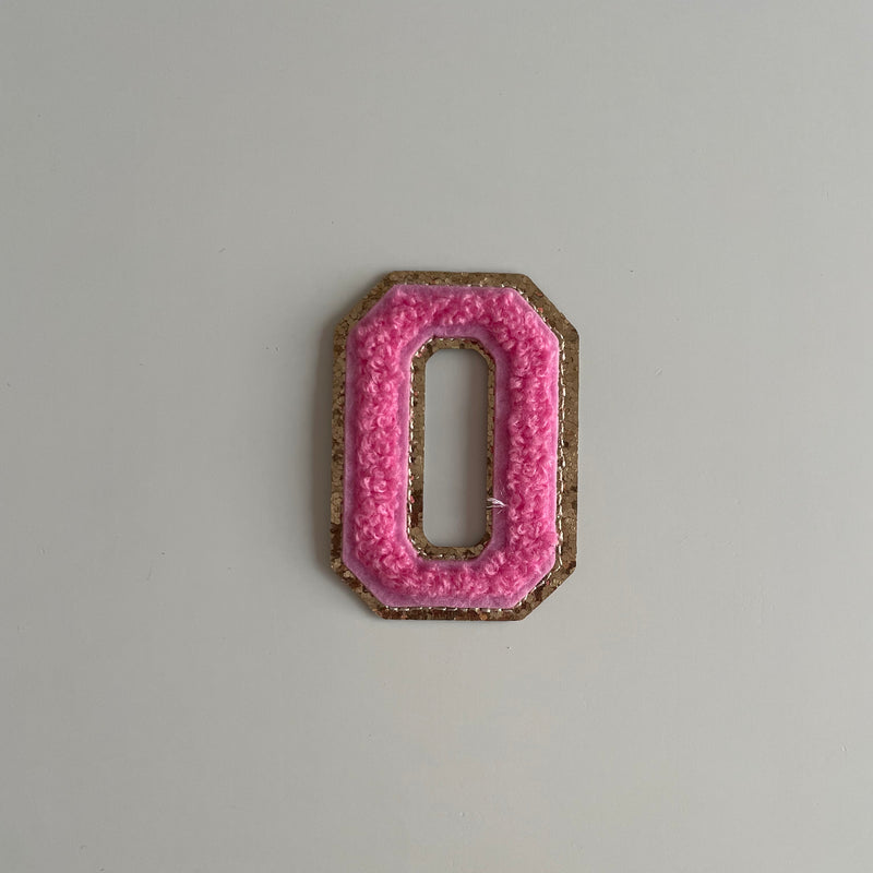 Varsity Glitter Patch - Pink