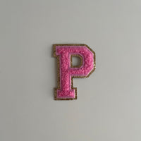Varsity Glitter Patch - Pink